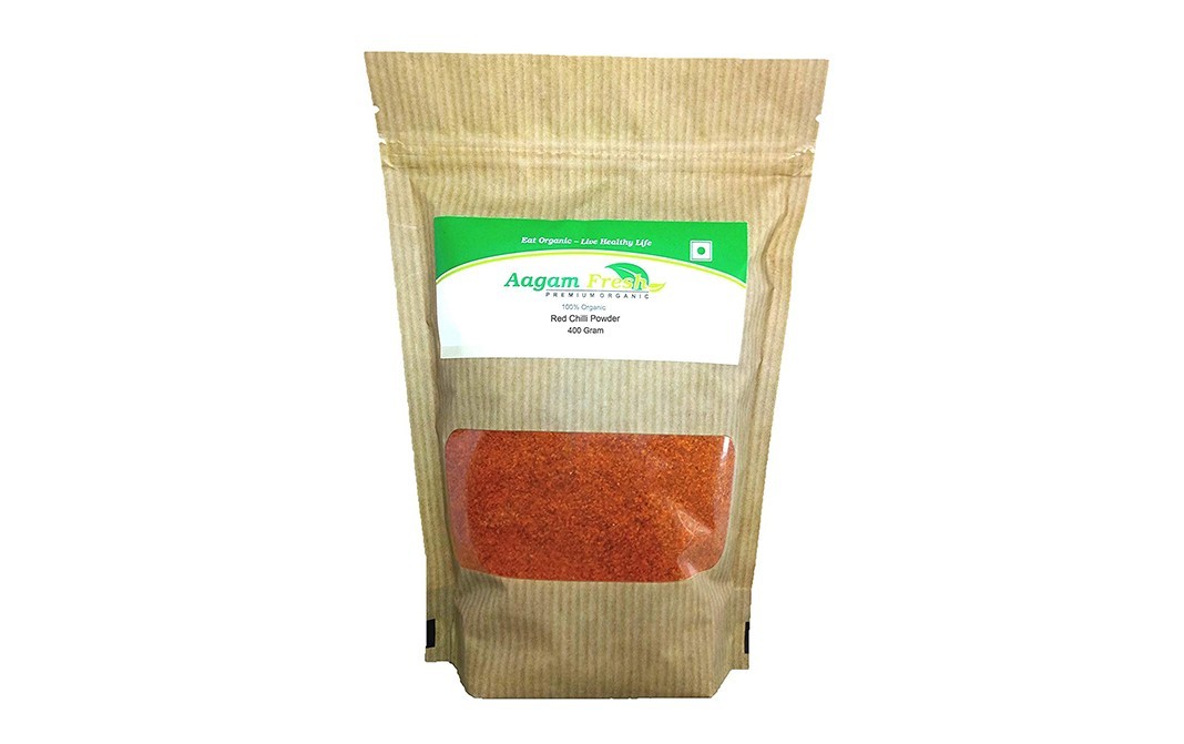 Aagam Fresh Organic Red Chilli Powder    Pack  400 grams